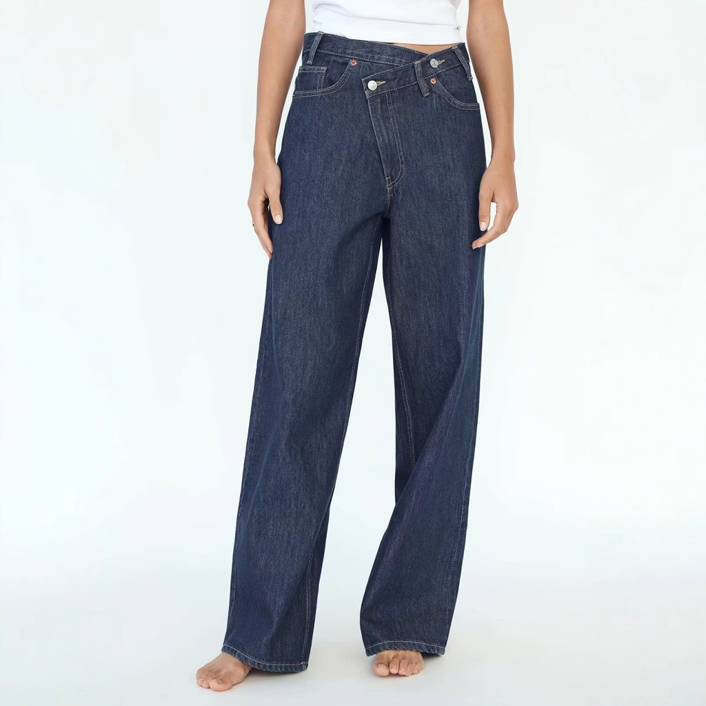 High Waist Wide Leg Jeans Daily Comfortable, Casual And Versatile