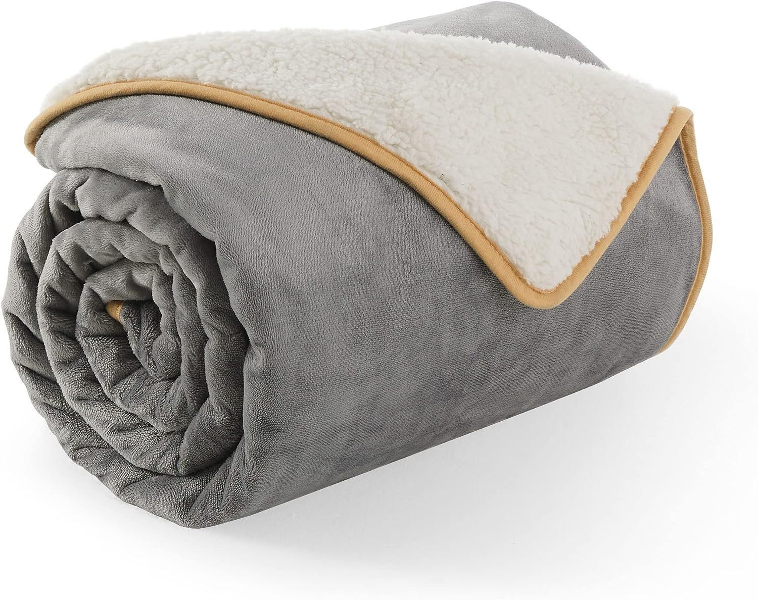 Pet Waterproof Flannel Sherpa Thickened Dog Blanket Cat Mat