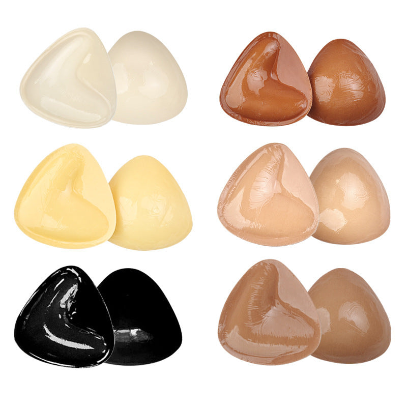 Double Sided Adhesive Sticky Bra Inserts Push Up Thick Sponge Breast Lift Pads Women Swimsuit Bikini Cup Enhancer