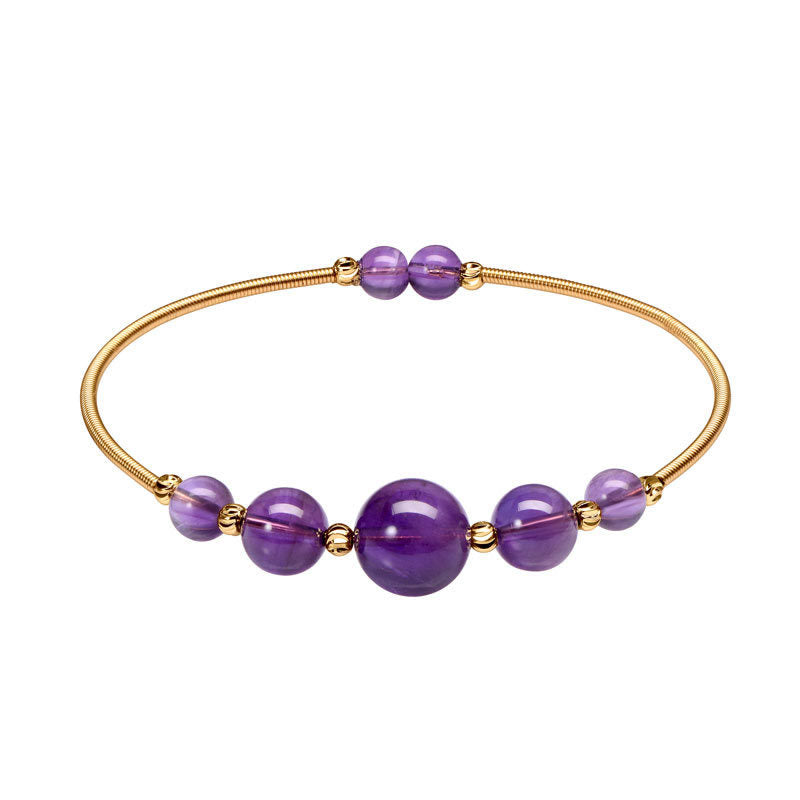 Natural crystal simple bracelet
