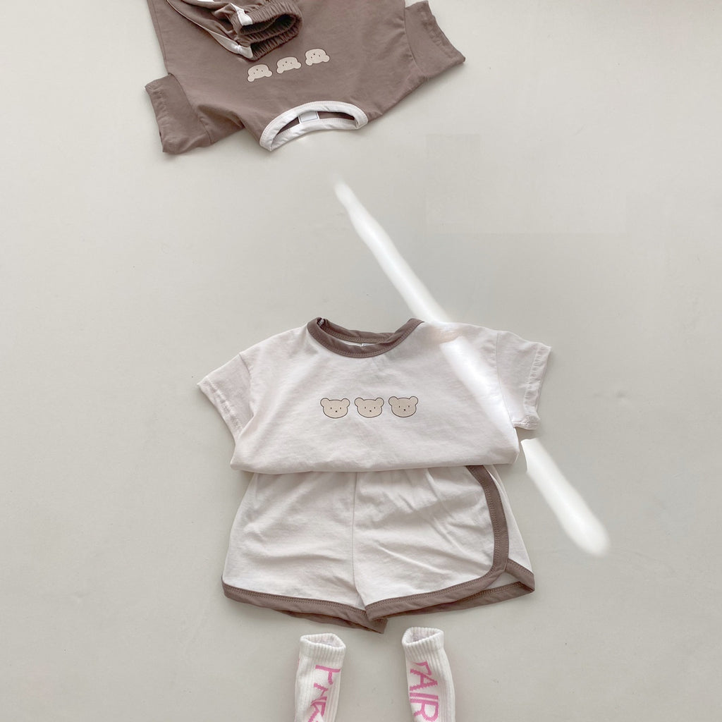 Summer Baby Short-sleeved Shorts Suit Homewear Pajamas