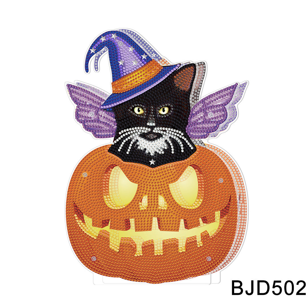 Halloween DIY Decoration Lamp Pumpkin Head