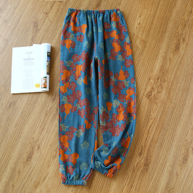 Women's Home Thin Summer Pure Cotton Pajama Pants