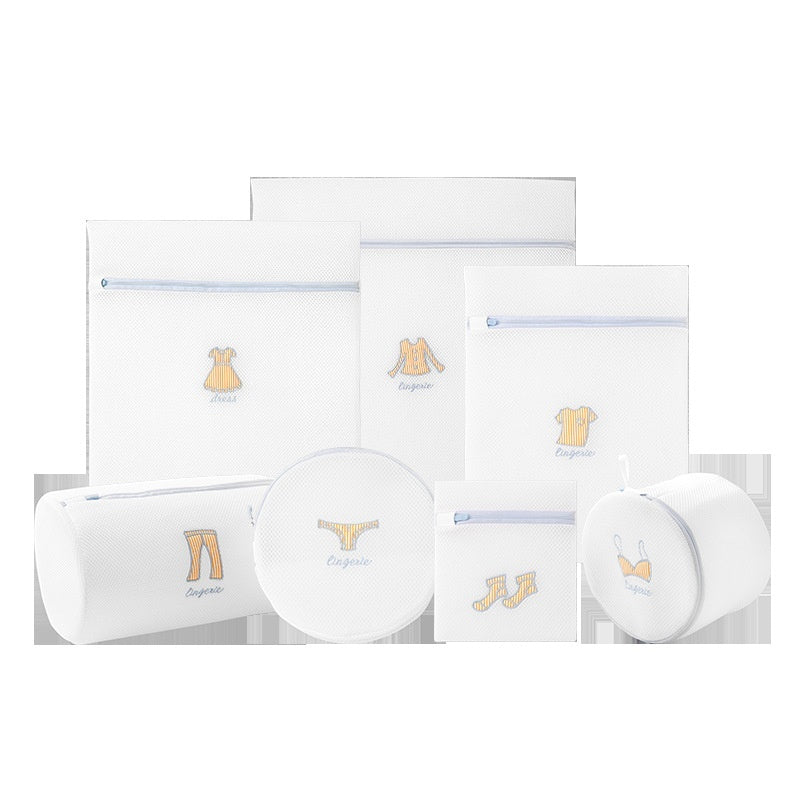 Sandwich Embroidery Thickening Laundry Net Bag Underwear Bra Laundry Protection Bags