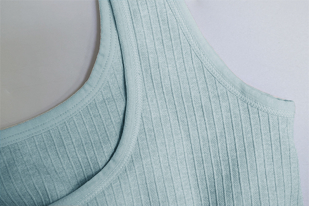 Women's seamless vest fitness pants