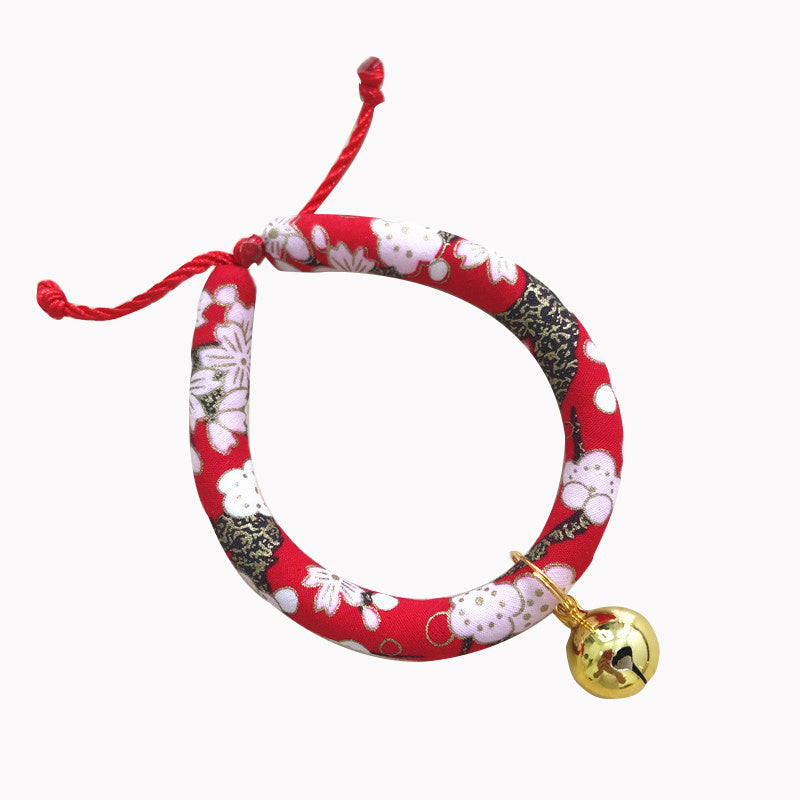 Japanese style pet cat and dog collar necklace