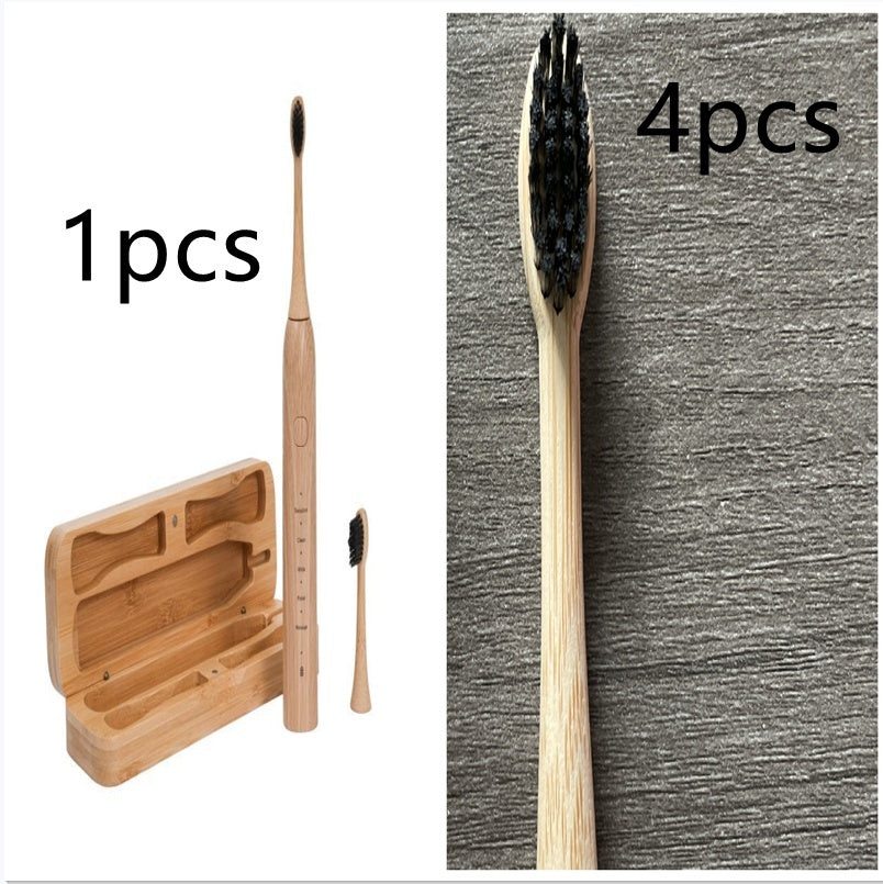 New Bamboo USB Rechargeable Electric Toothbrush
