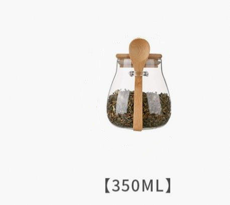 Large Capacity Transparent Glass Grains Snack Storage Sealed Cans