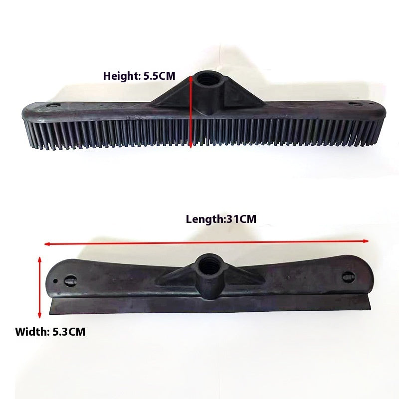 Double-section Retractable Rubber Pet Cleaning Hair Removal Broom