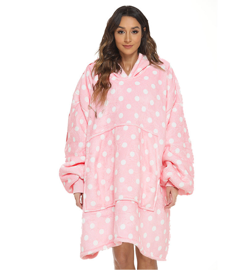 Leisure Home Lazy Blanket Plus Velvet Thick Free Size Blanket