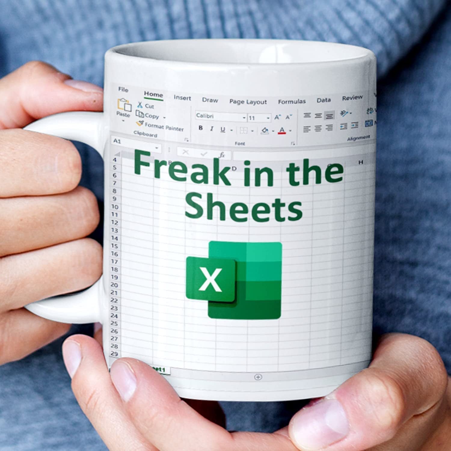Household Spreadsheet Excel Coffee Cup