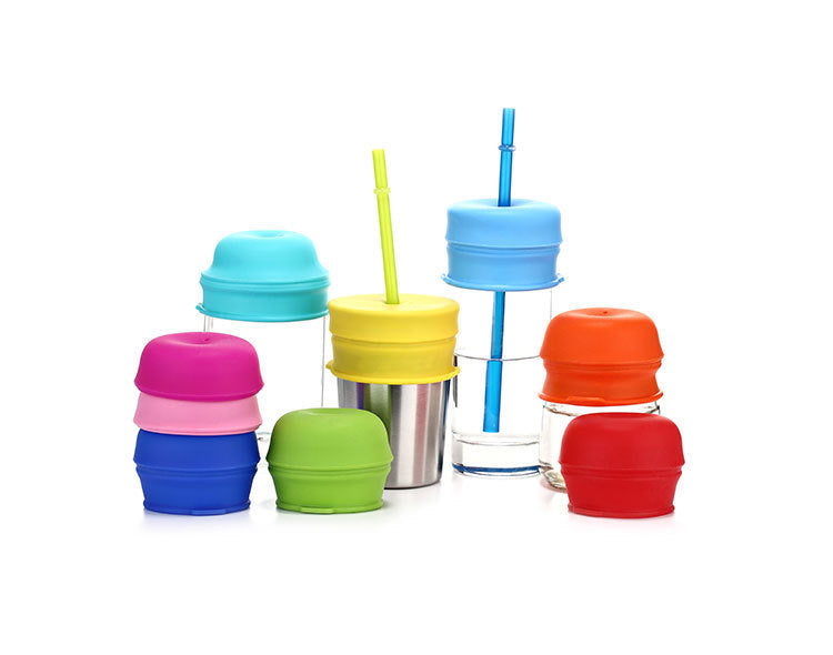 Anti-spill Leak-proof Silicone Straw Cup Lid