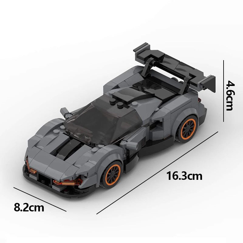 Building Block Toy Creative Super Sports Car Speed8 Grid Model