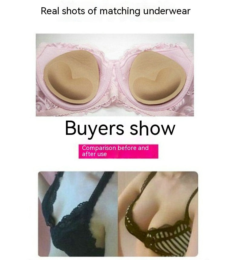 Enlarged Push-up Removable Thickened Sponge Brassiere Pad Inserts