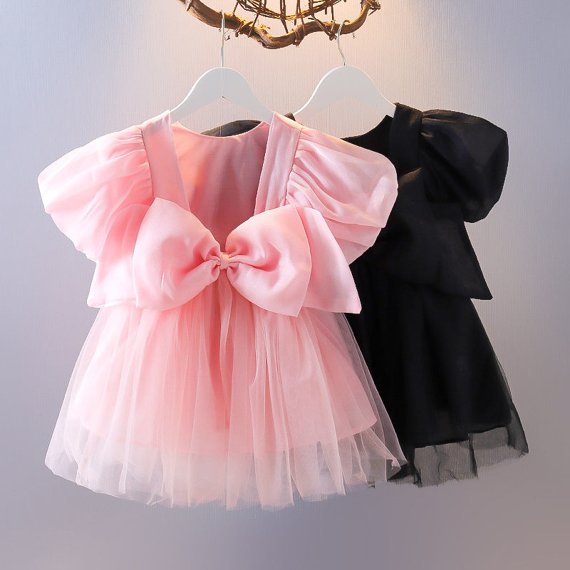 Korean Children Big Bow Dress