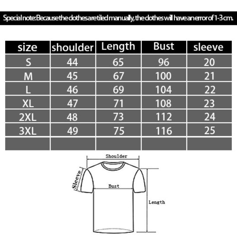 European And American Digital Printing Casual Short-sleeved T-shirt