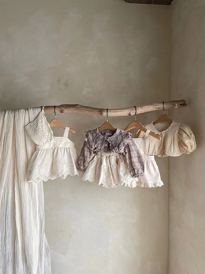 Baby Princess Ruffled Machine Embroidery Baby Bloomer With Skirt Pants