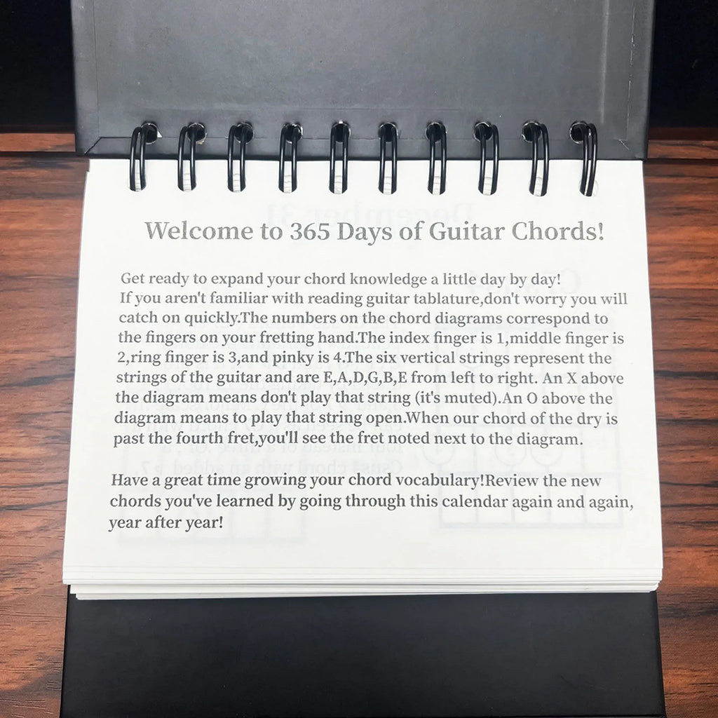 365 Days Guitar Chord Calendar In 2024