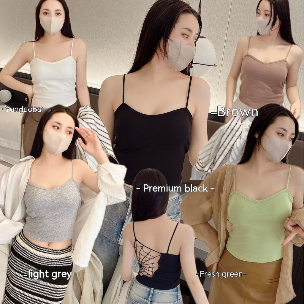 Spider Web Beauty Back Small With Braces And Breast Pad One-piece Vest