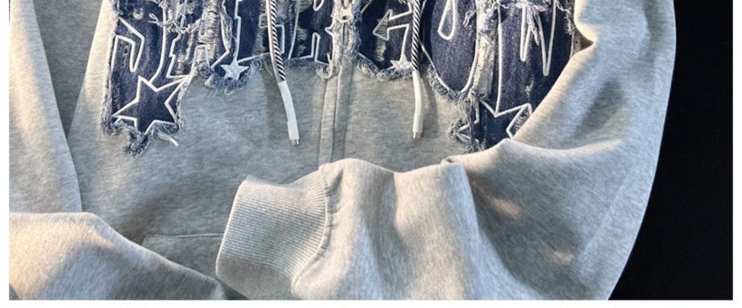 Letter XINGX Cardigan Coat Women's Zipper Sweater