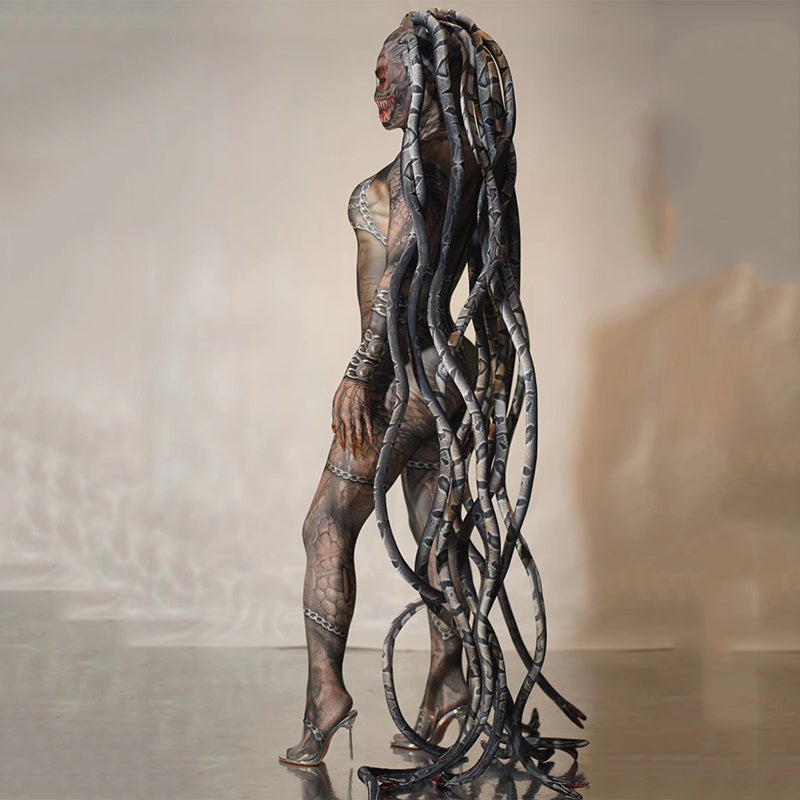 Medusa Transparent Meat Snake One-piece Costume
