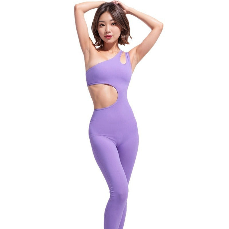 One-piece Exercise Sleeveless Irregular Workout Clothes