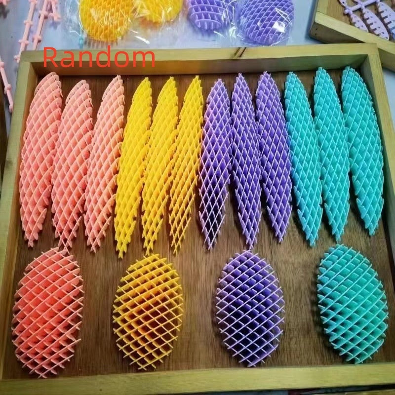 3D Printing Elastic Retractable Net Red Same Style Decompression Healing Relieving Stuffy Little Toy Finger Playing Artifact