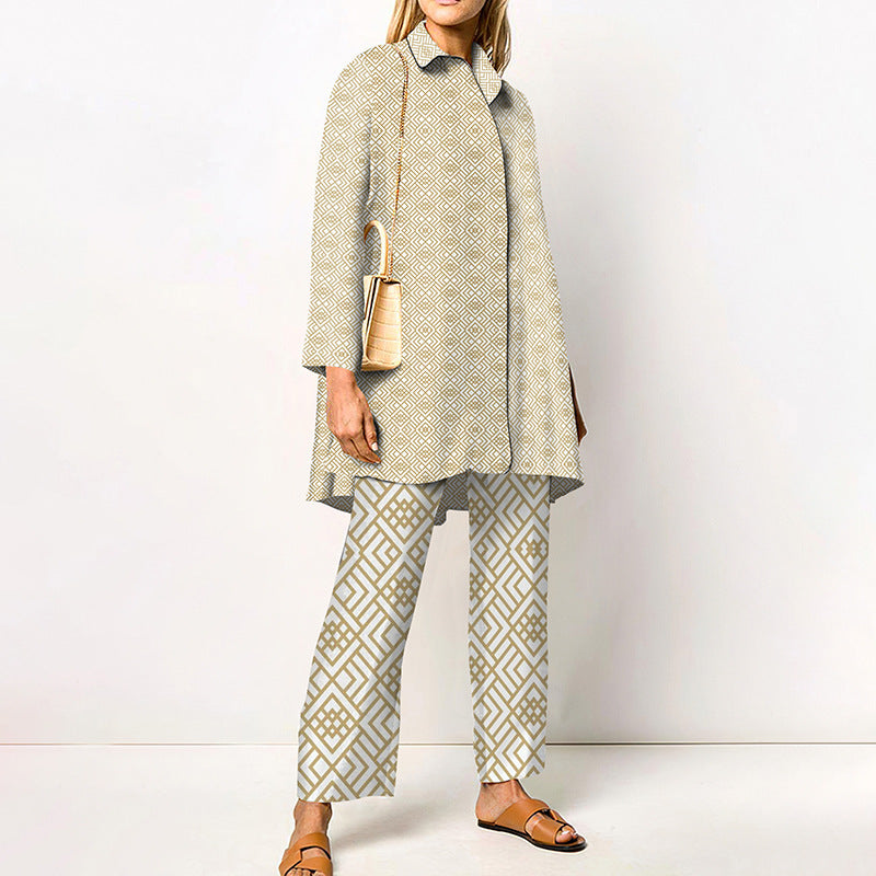 Spring And Autumn Long Sleeve Women's Shirt Outfit