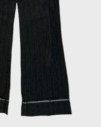 Printed Tape Thigh-length Curtain Tights