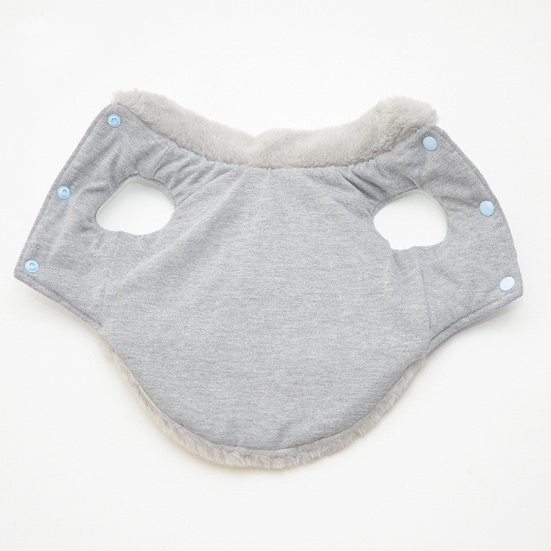 Autumn and winter plus velvet warm pet clothes