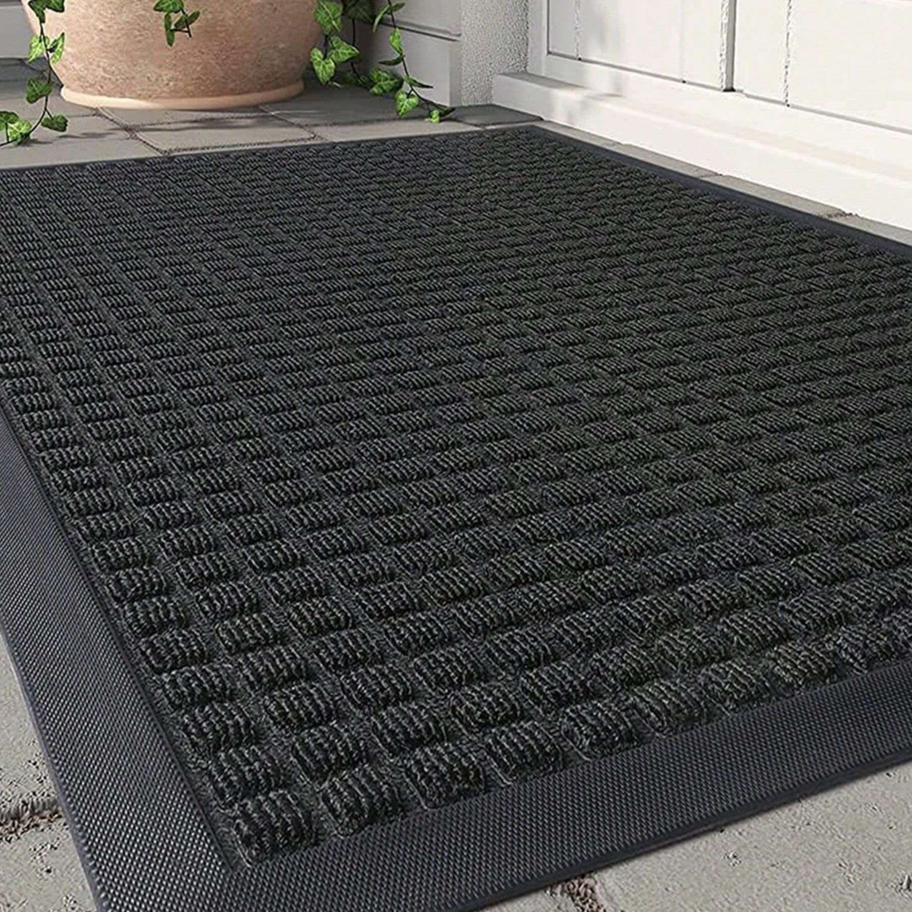Outdoor Indoor Thick And Durable Rubber Back Door Entrance Mat