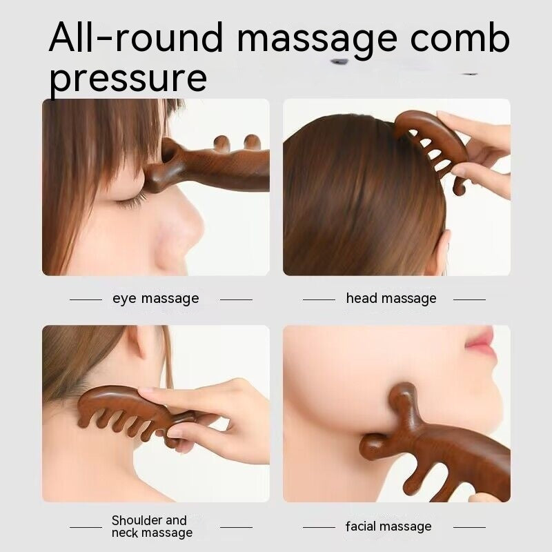 Unisex Five Teeth Massage Comb