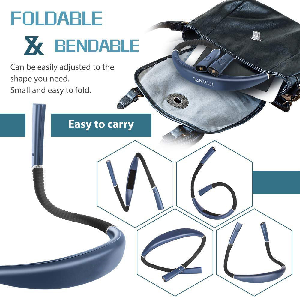 LED Halter Eye Protection Neck Three-color Dimming Reading Lamp