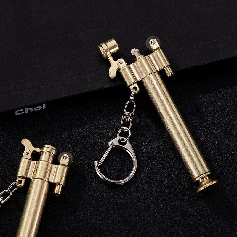 Creative Personalized Pipe Sand Wheel Kerosene Lighter