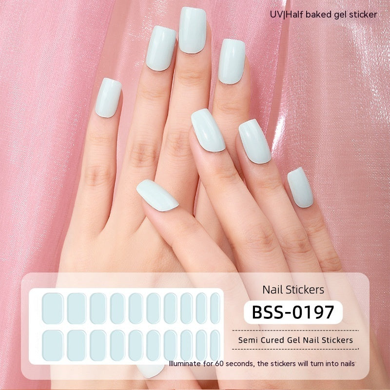 Gel Nail Art Sticker Semi-curing Gel