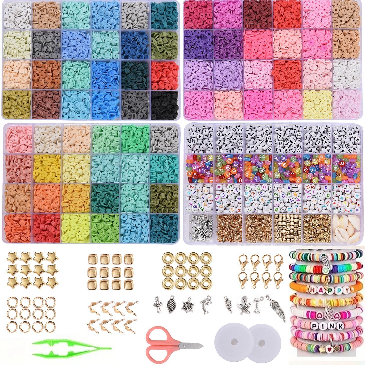 DIY Camouflage Soft Ceramic Beads Ornament Accessories Scattered Beads With Holes Spacer