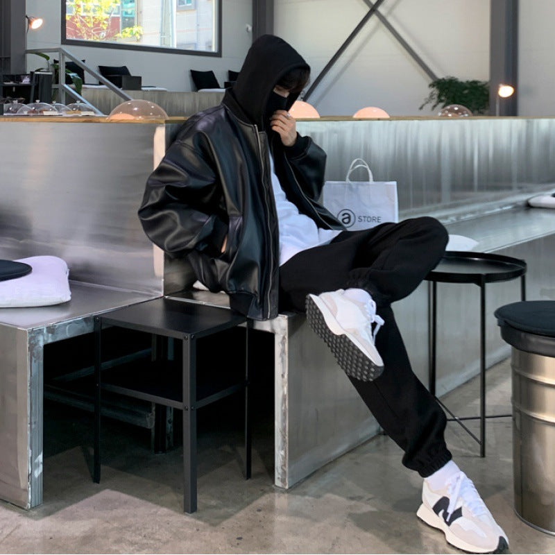 Men's Fashion Two Pieces Patchwork Hooded Jacket