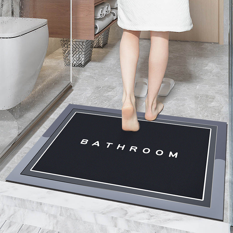 Simple Diatom Ooze Cushion Bathroom Entrance Floor Mat