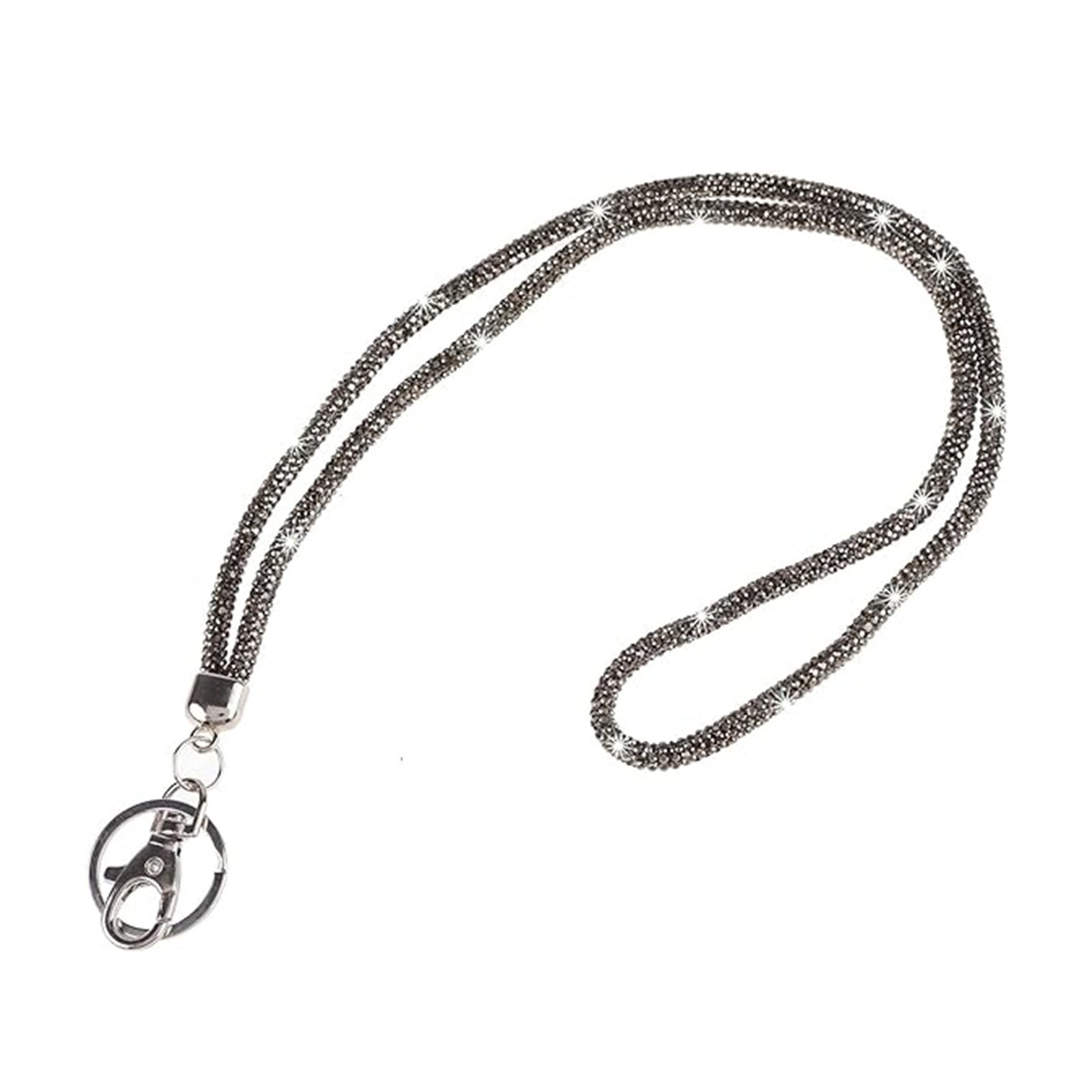 Office Keychain Diamond ID Card Mobile Phone Lanyard