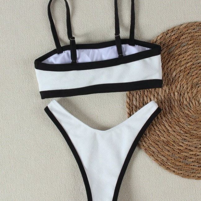 Bikini Swimsuit Color Matching Simple Women