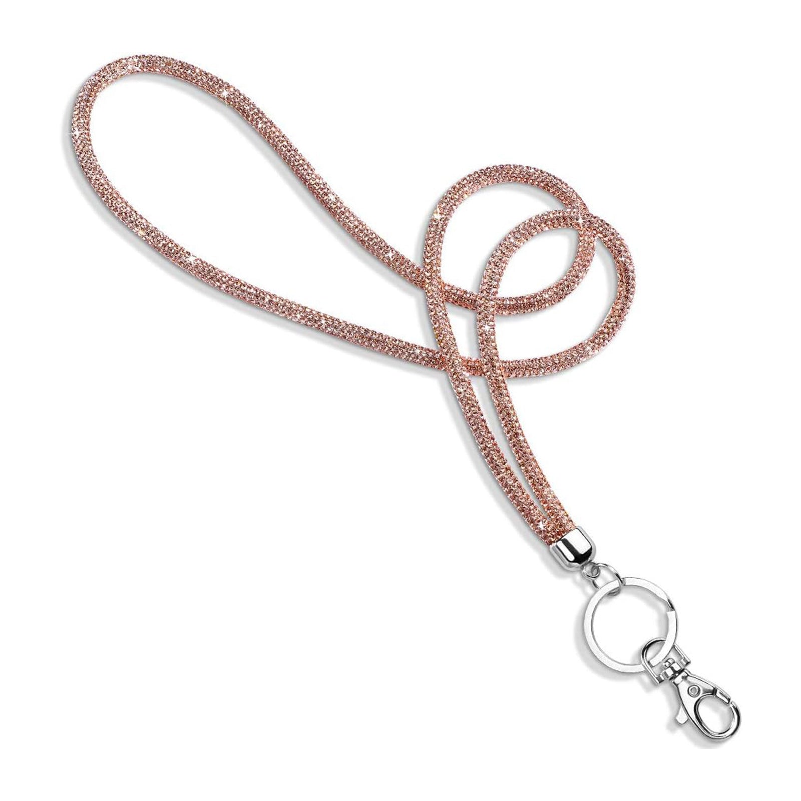 Office Keychain Diamond ID Card Mobile Phone Lanyard