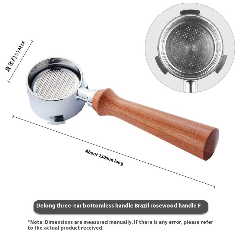 51mm Coffee Machine Handle Modified Solid Wood Handle
