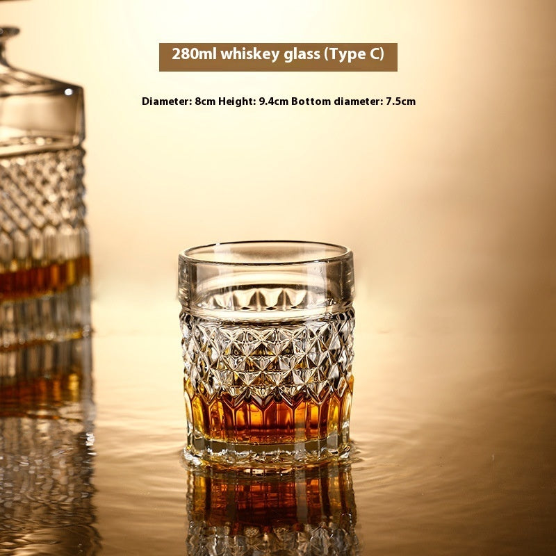 Glass Bottle Wine Glass Whiskey Shot Glass Wine Set Suit