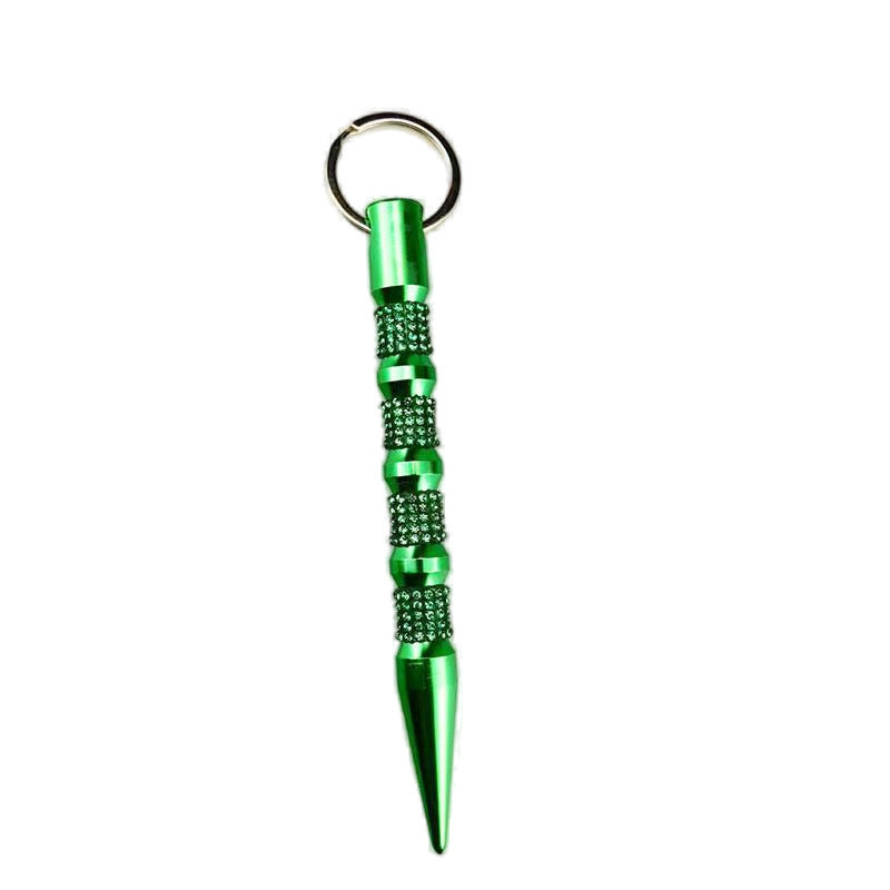 Metal Portable Self-defense Stick Keychain Pendant