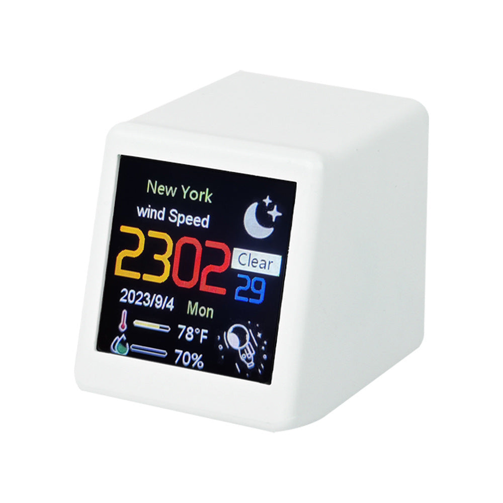 Table Clock Weather Small TV Creative Digital Ornaments