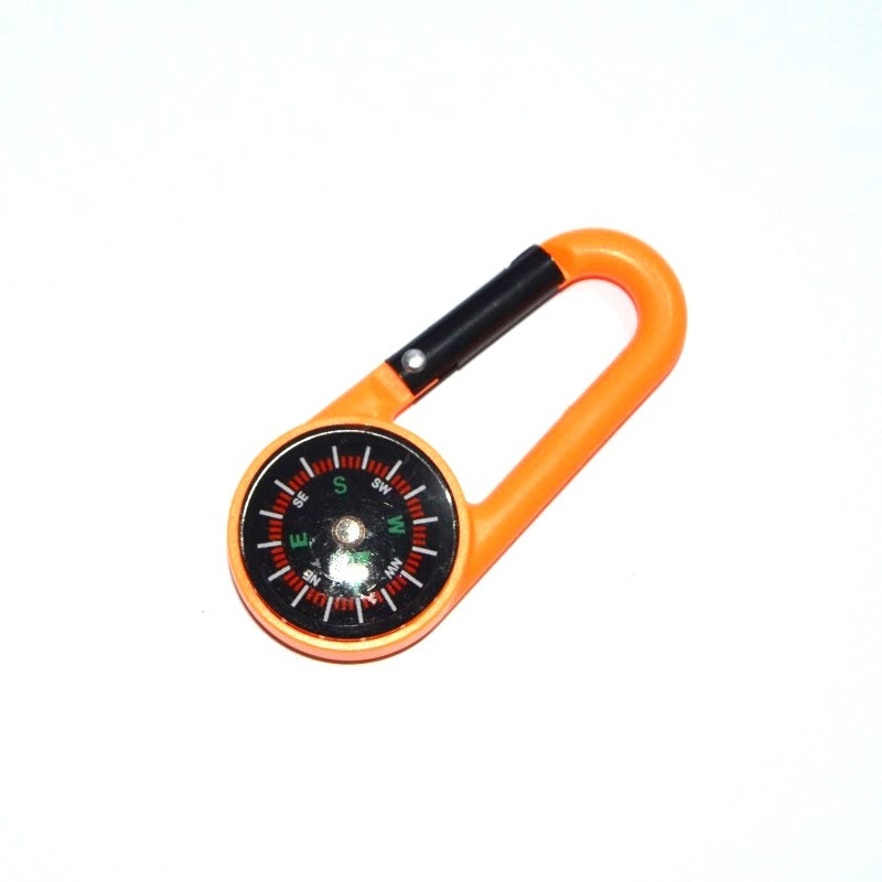 Outdoor Plastic Climbing Button Carabiner Compass