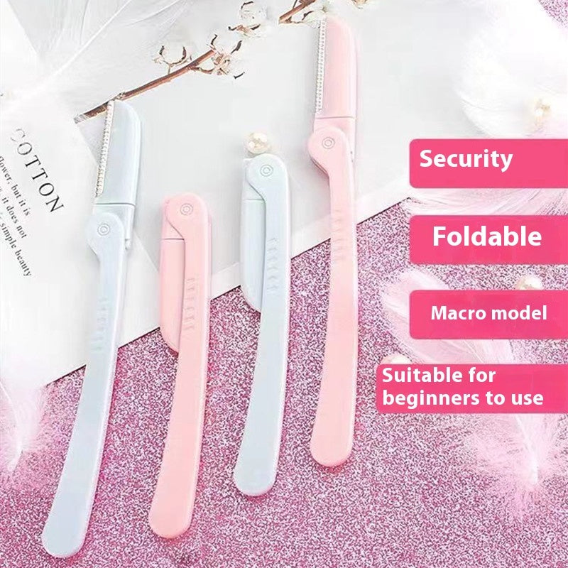 Portable Folding Eye-brow Knife Novice Protective Type