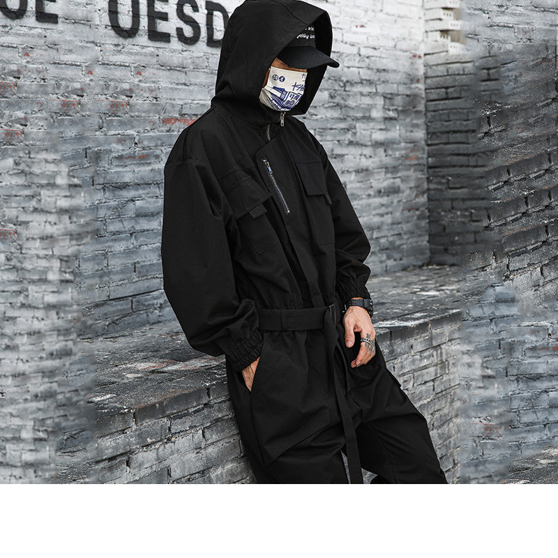 Men's Hip Hop Trend Tunic Loose Jumpsuit