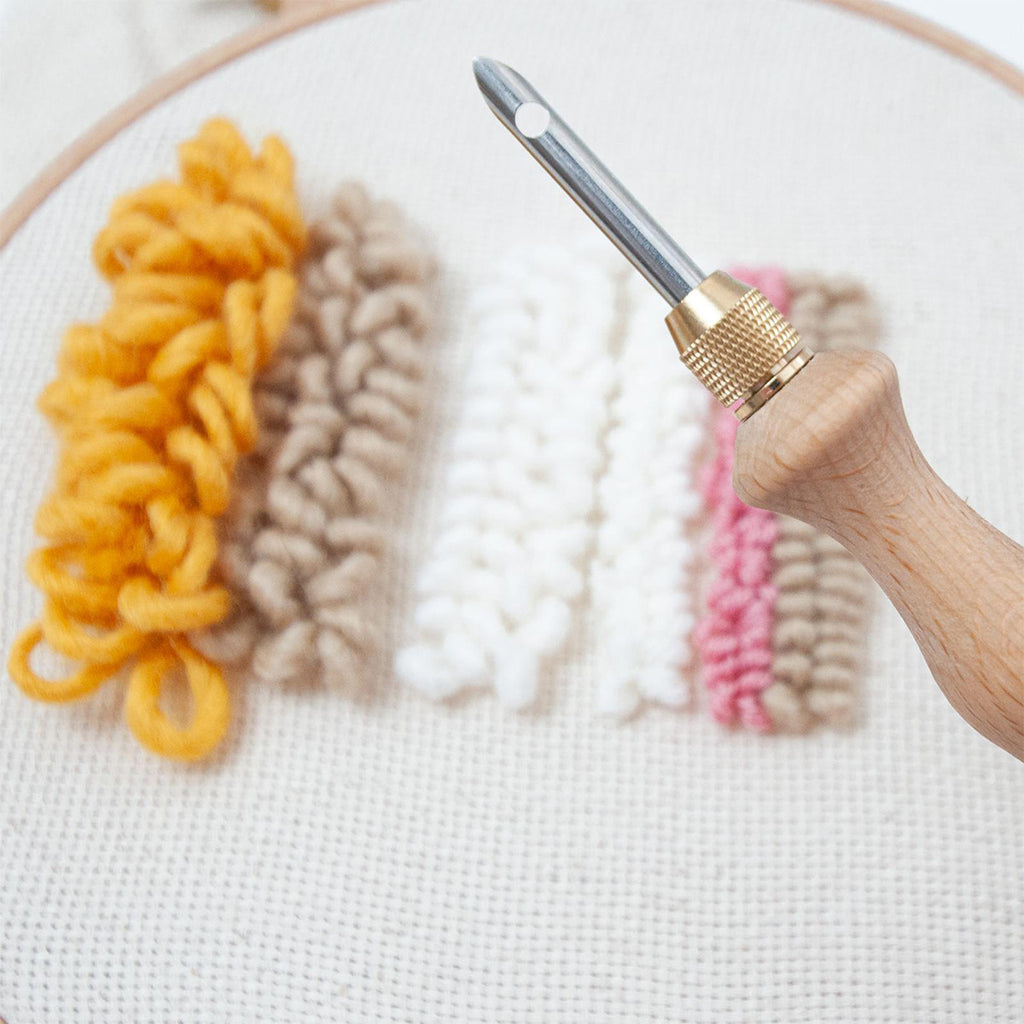 Russian Wool Thick Solid Wood Multi-needle Diy Knitting Tool Poke Needle