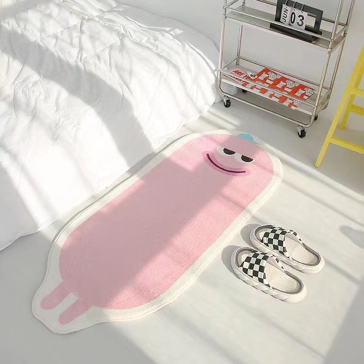 Cartoon Funny Alien Bedside Household Soft Carpet